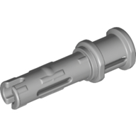 Technic Pin Long with Friction Ridges Lengthwise and Stop Bush [2 Lateral Holes, Small Pin Hole] (65304)