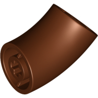 Brick Round 2 x 2 D. Tube with 45° Elbow and Axle Holes (Crossholes) at Each End [SHORT] (65473)