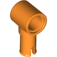 Technic Pin Connector Hub with 1 Pin with Friction Ridges Lengthwise [Square Holes] (65487)