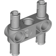 Technic Pin Connector Hub Perpendicular 3L with 4 Pins (Squared Holes) (65489)