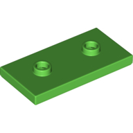 Plate Special 2 x 4 with Groove and Two Center Studs (Jumper) (65509)