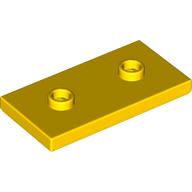 Plate Special 2 x 4 with Groove and Two Center Studs (Jumper) (65509)