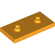 Plate Special 2 x 4 with Groove and Two Center Studs (Jumper) (65509)