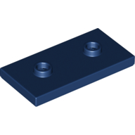 Plate Special 2 x 4 with Groove and Two Center Studs (Jumper) (65509)