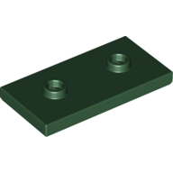 Plate Special 2 x 4 with Groove and Two Center Studs (Jumper) (65509)