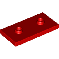 Plate Special 2 x 4 with Groove and Two Center Studs (Jumper) (65509)