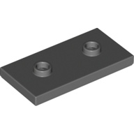 Plate Special 2 x 4 with Groove and Two Center Studs (Jumper) (65509)