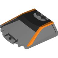 Windscreen 6 x 6 x 1 1/3 with Orange Frame print (65633pr0017)