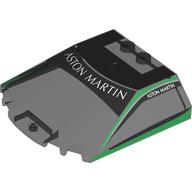 Windscreen 6 x 6 x 1 1/3 with 'ASTON MARTIN', Green Frame print (65633pr9999)