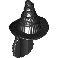 Hair and Hat, Witch, Staggered with Long Curly Hair (6570)
