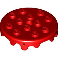 Plate Special Round 4 x 4 with Melting Drops/Icing on Sides (65702)