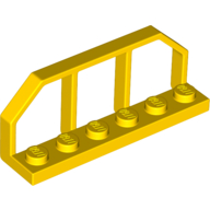 Plate Special 1 x 6 with Train Wagon End Fence (6583)