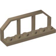 Plate Special 1 x 6 with Train Wagon End Fence (6583)