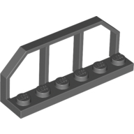 Plate Special 1 x 6 with Train Wagon End Fence (6583)
