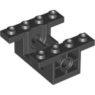 Gearbox 4 x 4 x 1 2/3 with 1 x 2 Cutouts, Pin Holes (6585)