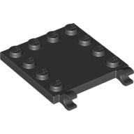 Plate Special 4 x 4 with Studs on Edges and Clips Horizontal (66252)