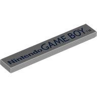 Tile 1 x 6 with Dark Blue 'Nintendo GAME BOY TM' print (6636pr0049)