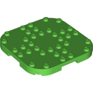 Plate Round Corners 8 x 8 x 2/3 Circle with Reduced Knobs (66790)