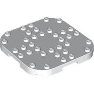 Plate Round Corners 8 x 8 x 2/3 Circle with Reduced Knobs (66790)