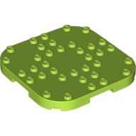 Plate Round Corners 8 x 8 x 2/3 Circle with Reduced Knobs (66790)