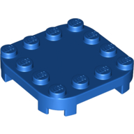 Plate Round Corners 4 x 4 x 2/3 Circle with Reduced Knobs (66792)