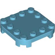 Plate Round Corners 4 x 4 x 2/3 Circle with Reduced Knobs (66792)