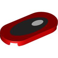 Tile Round 2 x 4 with Black Eye, White Pupil print (66857pr0045)