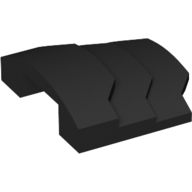Slope Curved 4 x 3 with 3 Layers, 1 x 3 Cutout on Underside (66955)