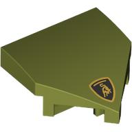 Slope Curved 2 x 2 with Stud Notches with Lamborghini Bull print (66956pr0001)