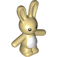 Animal, Rabbit / Bunny with Face and White Fur Print (66965pr0001)