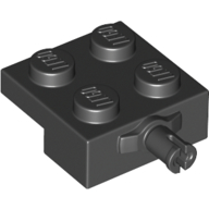 Plate Special 2 x 2 with Wheel Holder with Widened Center Pin (67688)