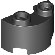 Brick Round, Half 1 x 2 (68013)