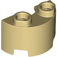 Brick Round, Half 1 x 2 (68013)