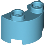 Brick Round, Half 1 x 2 (68013)