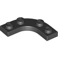 Plate Round Corner 3 x 3 with 2 x 2 Round Cutout (68568)