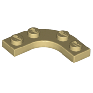 Plate Round Corner 3 x 3 with 2 x 2 Round Cutout (68568)