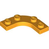 Plate Round Corner 3 x 3 with 2 x 2 Round Cutout (68568)