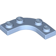 Plate Round Corner 3 x 3 with 2 x 2 Round Cutout (68568)