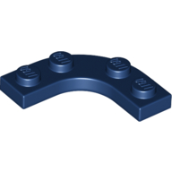 Plate Round Corner 3 x 3 with 2 x 2 Round Cutout (68568)