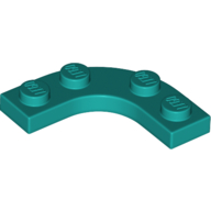 Plate Round Corner 3 x 3 with 2 x 2 Round Cutout (68568)