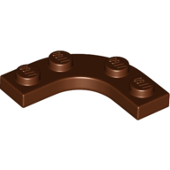 Plate Round Corner 3 x 3 with 2 x 2 Round Cutout (68568)