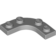 Plate Round Corner 3 x 3 with 2 x 2 Round Cutout (68568)