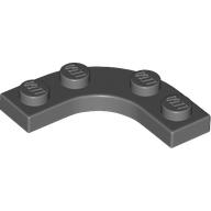 Plate Round Corner 3 x 3 with 2 x 2 Round Cutout (68568)