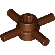 Technic Axle Connector Hub with 4 Bars at 90°, Reinforced Axle Hole (68888)