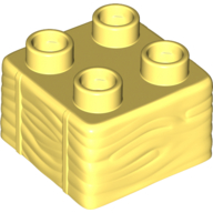 Duplo Brick 2 x 2, Hay Bale Pattern (69716)