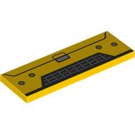 Tile 2 x 6 with Grill, Ribbits print (69729pr0024)