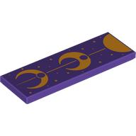 Tile 2 x 6 with Moon Cycle print (69729pr0044)
