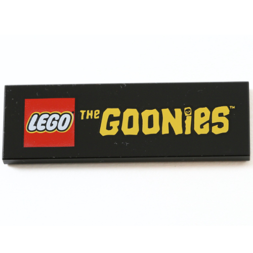 Tile 2 x 6 with LEGO Logo, Yellow "THE GOONIES' print (69729pr0058)