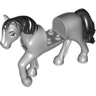 Animal, Horse with Raised Leg, Black Mane and Tail, White Nose print (69830pr9999)