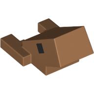 Animal Body Part, Head Blocky Armadillo with Black Eyes print (6985pr0001)